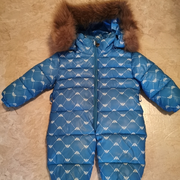 Winter baby winter  suite with racoon fur - Picture 1 of 5
